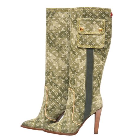 louis vuitton green heels|louis vuitton monogram heels.